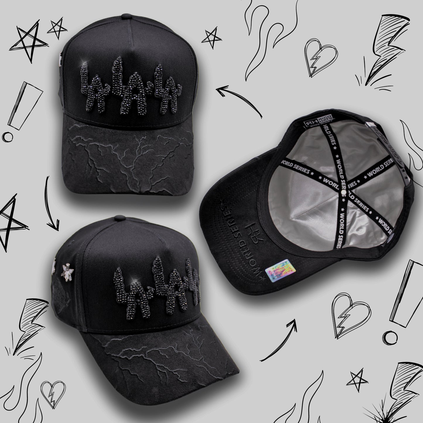 Rico Hats "LALALA BLACK"